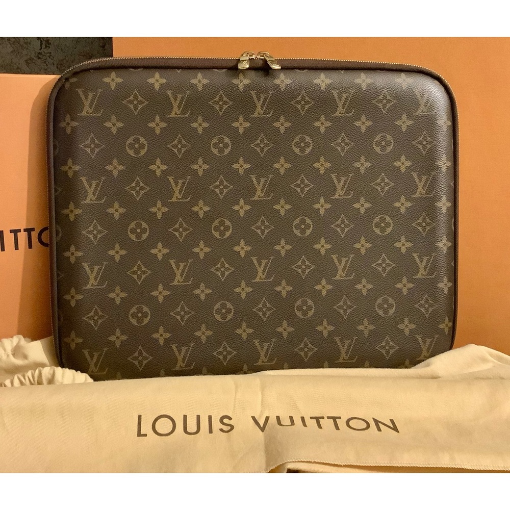 Louis Vuitton Brown Monogram Laptop Bag